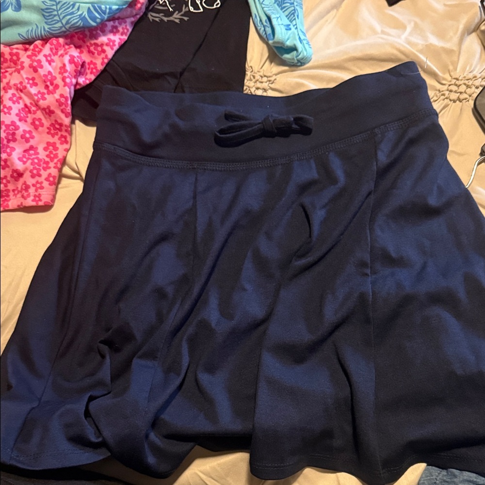 Justice Navy Blue Skater Skirt